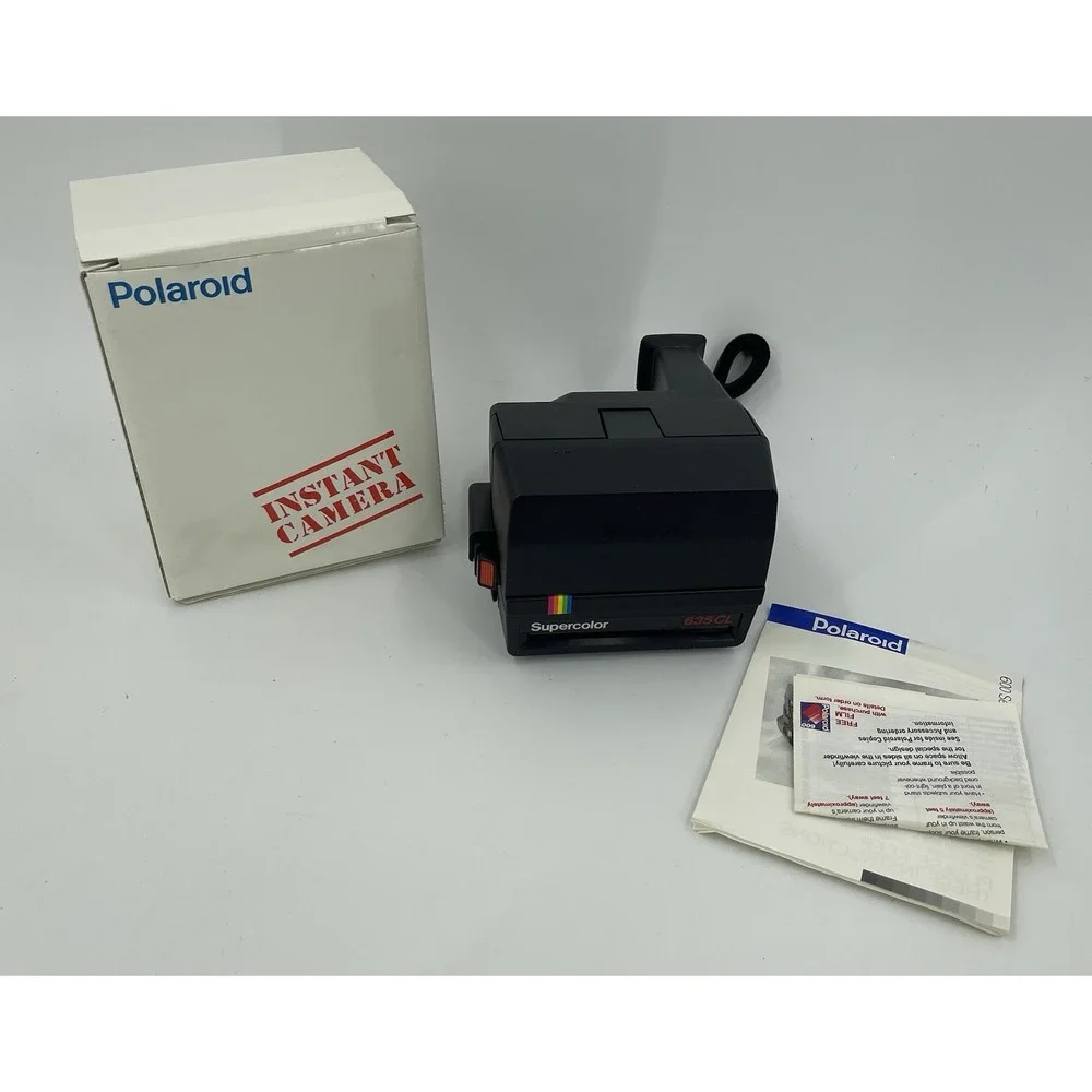 Polaroid Instant Camera M 635 CL Educational Camera Teacher Rare Rainbow Vintage